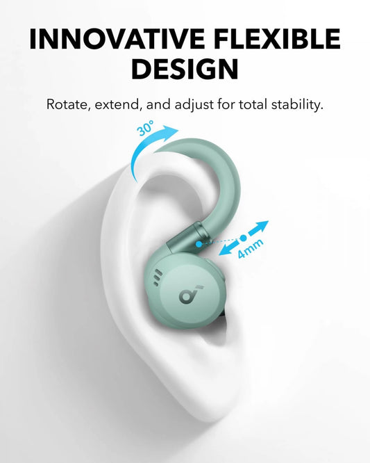 Bezdrátová sluchátka Bluetooth Anker Soundcore Sport X20, TWS, ANC, zelená A3968G61