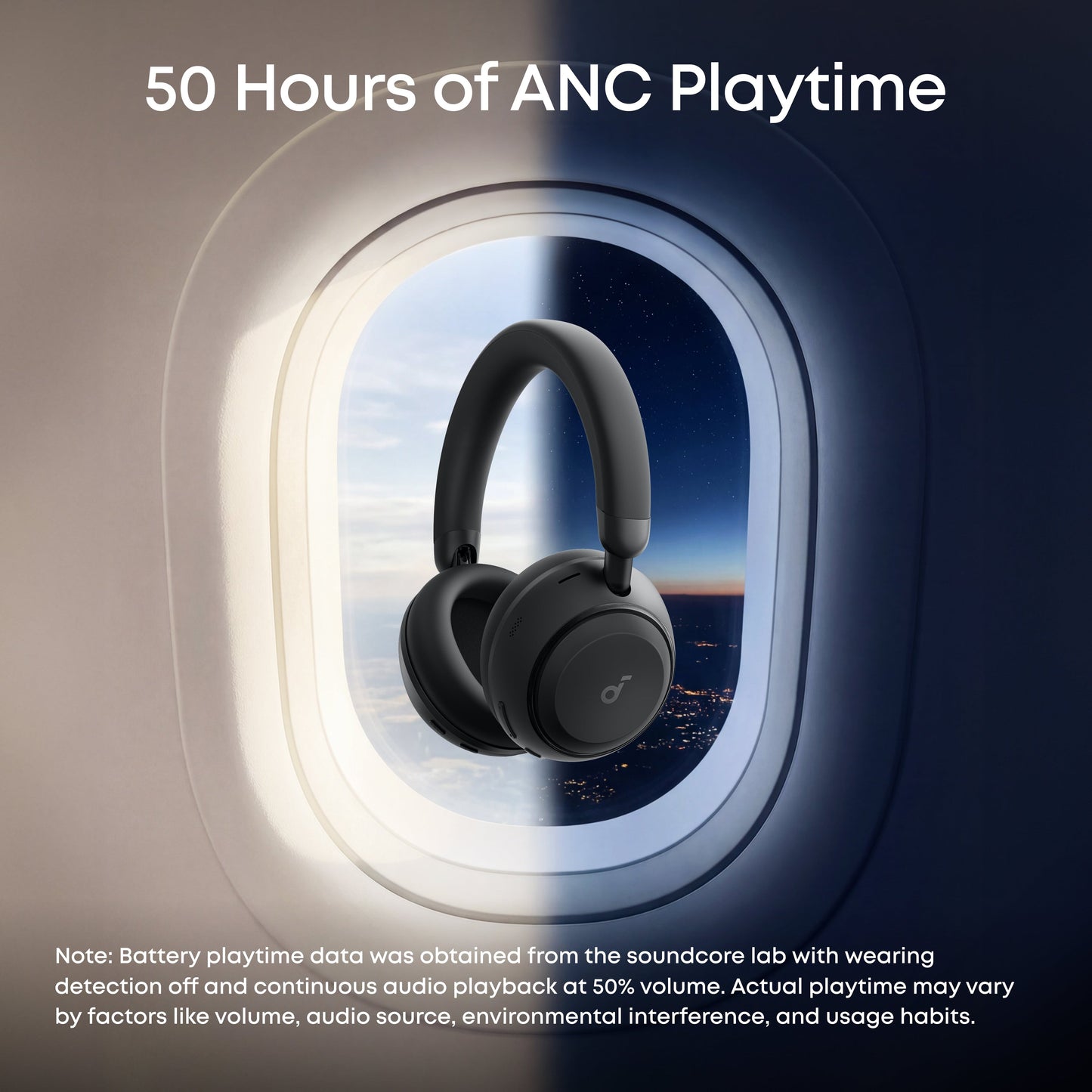 Handsfree Bluetooth Anker SoundCore Space 2, A2DP, ANC, Černá D1402G11