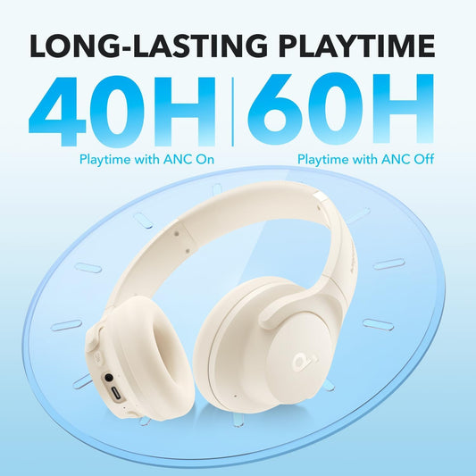Handsfree Bluetooth Anker SoundCore Life Q20i, MultiPoint, A2DP, ANC, Bílá A3004G21