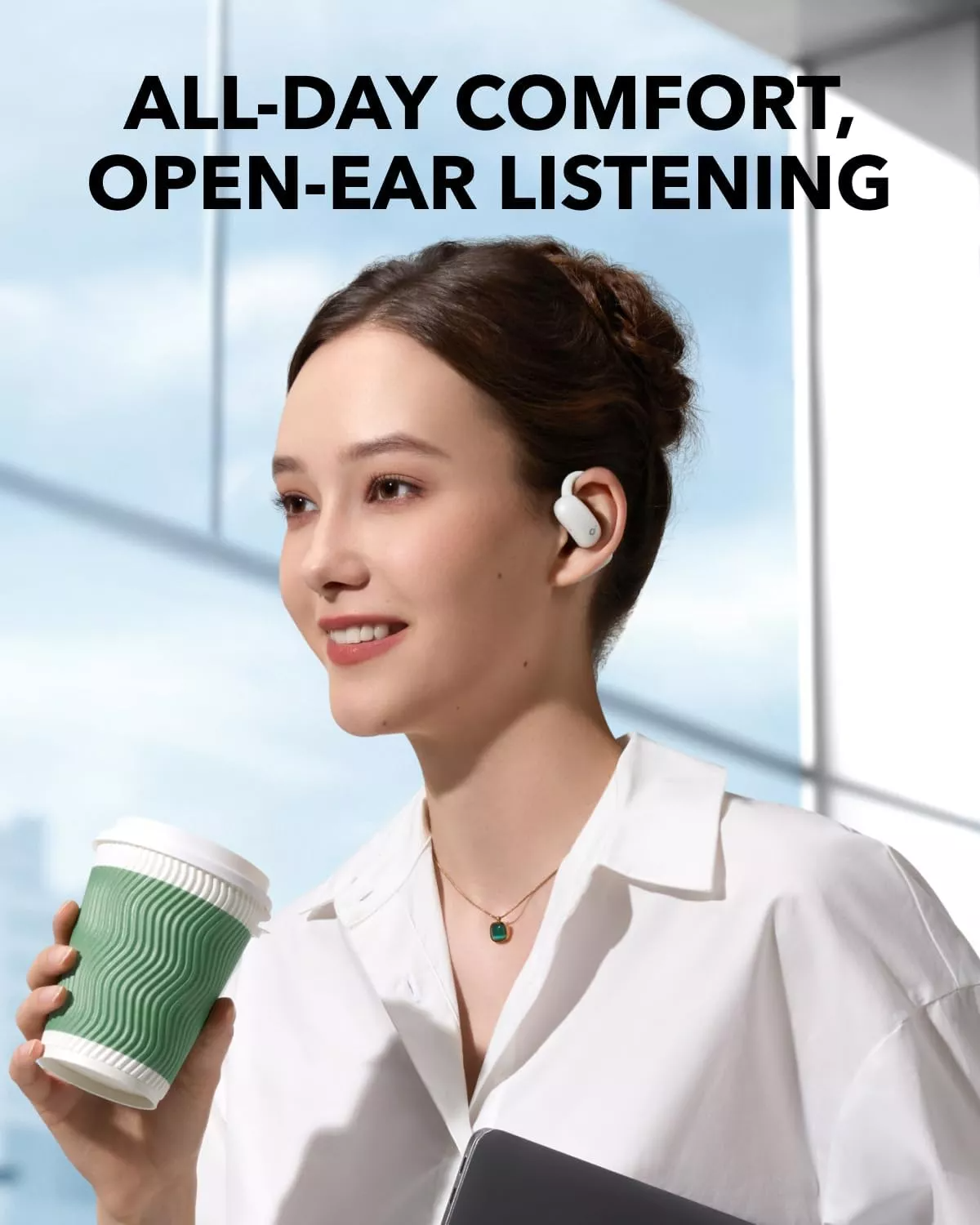 Handsfree Bluetooth Anker SoundCore AeroFit 2, TWS, Bílá A3874G21