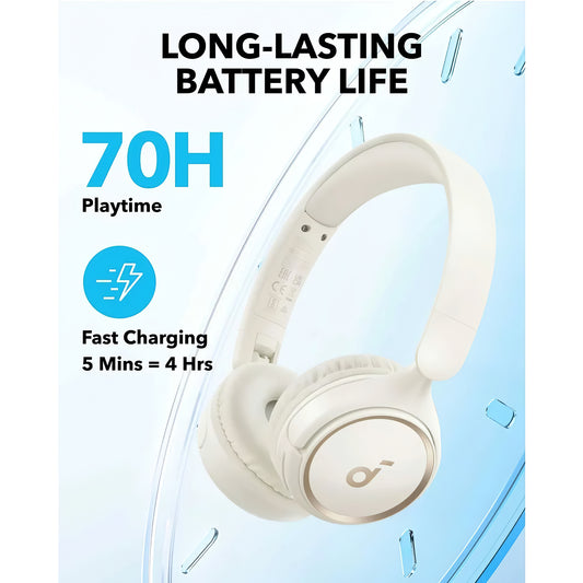 Handsfree Bluetooth Anker SoundCore H30i, Multipoint, A2DP, Bílý A3012G21