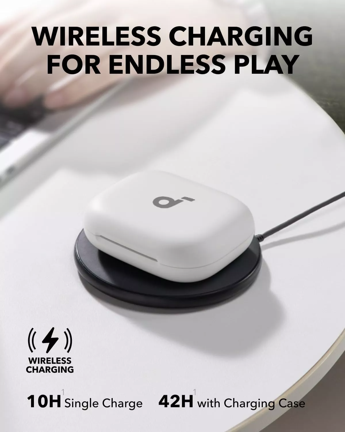 Handsfree Bluetooth Anker SoundCore AeroFit 2, TWS, Bílá A3874G21