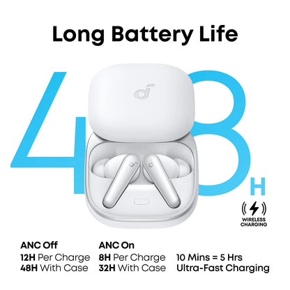 Handsfree Bluetooth Anker SoundCore Liberty 5, TWS, ANC, Bílá A3957G21