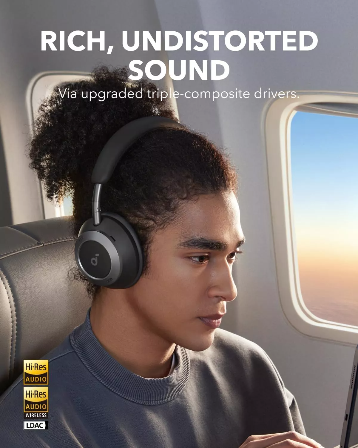 Handsfree Bluetooth Anker SoundCore Space One Pro, A2DP, ANC, Černá A3062G11