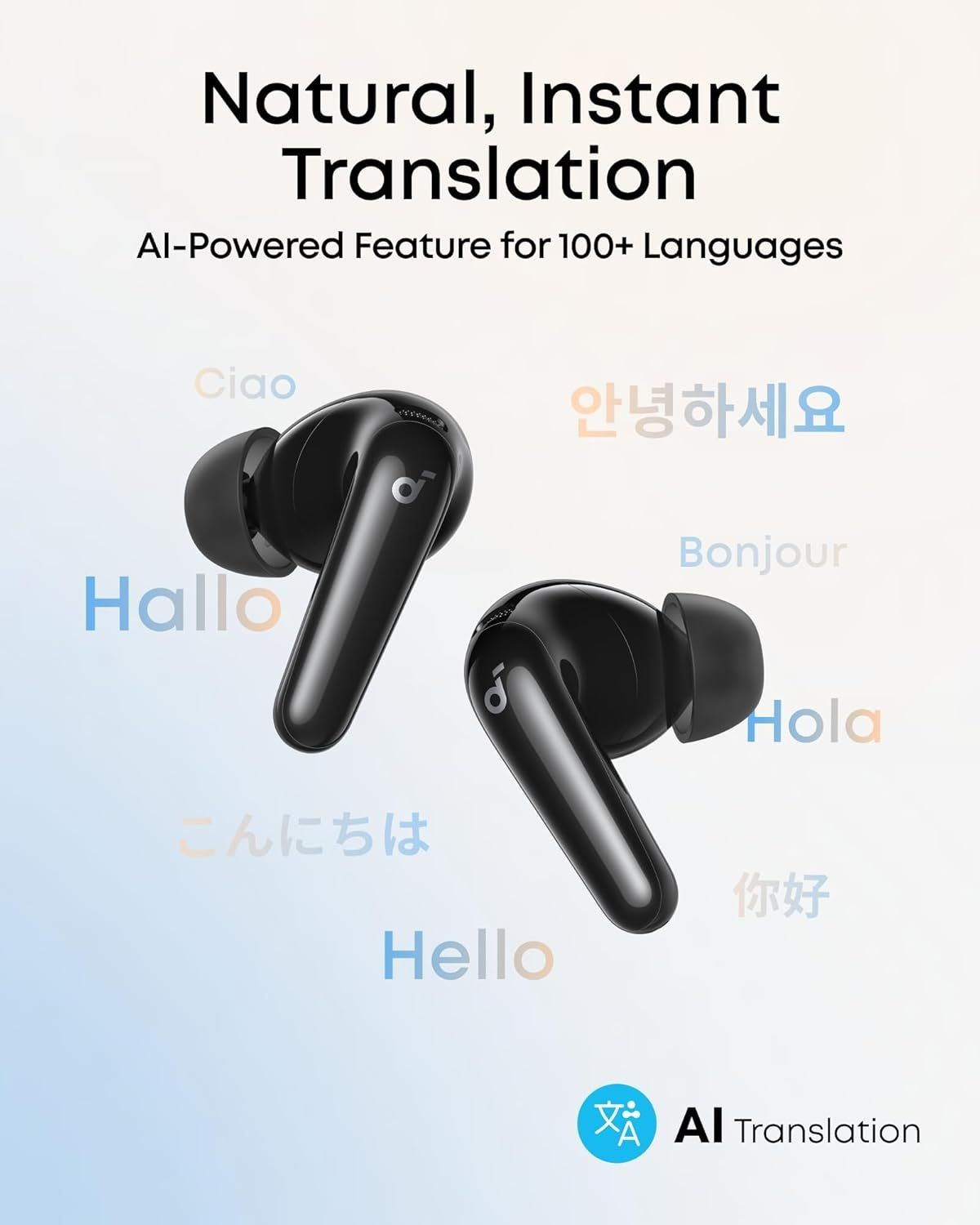 Handsfree Bluetooth Anker Soundcore R60i, TWS, ANC, Black D1202G11