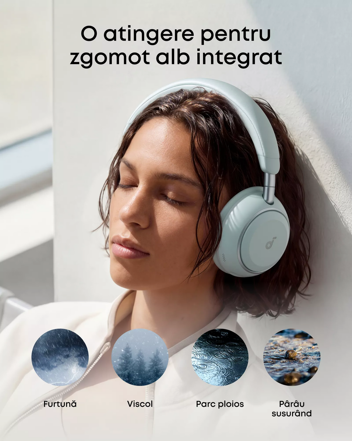 Handsfree Bluetooth Anker SoundCore Space 2, A2DP, ANC, Zelená D1402G61