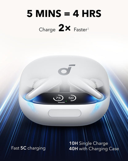 Bluetooth handsfree Anker SoundCore Liberty 4 Pro, TWS, ANC, bílá A3954G21