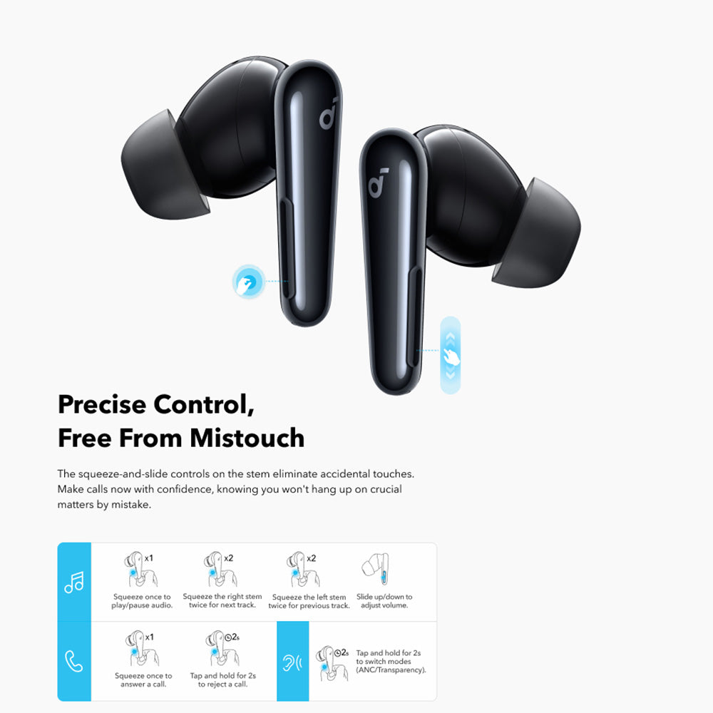 Handsfree Bluetooth Anker SoundCore Liberty 4 Pro NC, TWS, ANC, Černá A3954GF1