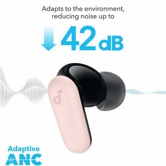 Handsfree Bluetooth Anker SoundCore P30i, TWS, Růžová A3959351