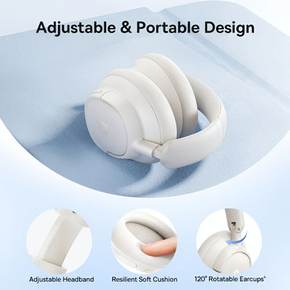 Handsfree Bluetooth Baseus Bass BH1 NC, MultiPoint, A2DP, ANC, Bílá A0203702