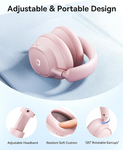 Handsfree Bluetooth Baseus Bass BH1 NC, MultiPoint, A2DP, ANC, Růžový A0203704