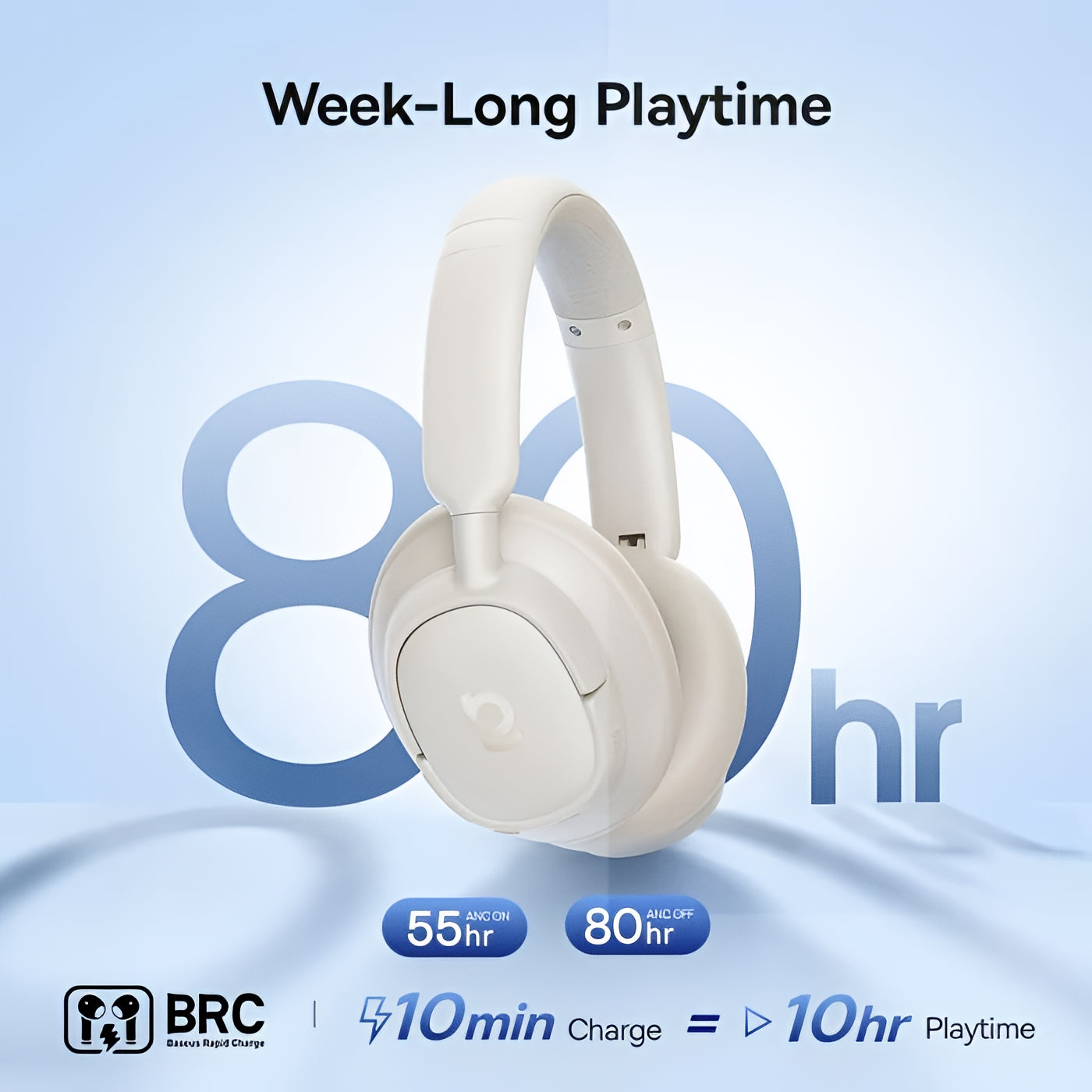 Handsfree Bluetooth Baseus Bass BH1 NC, MultiPoint, A2DP, ANC, Bílá A0203702