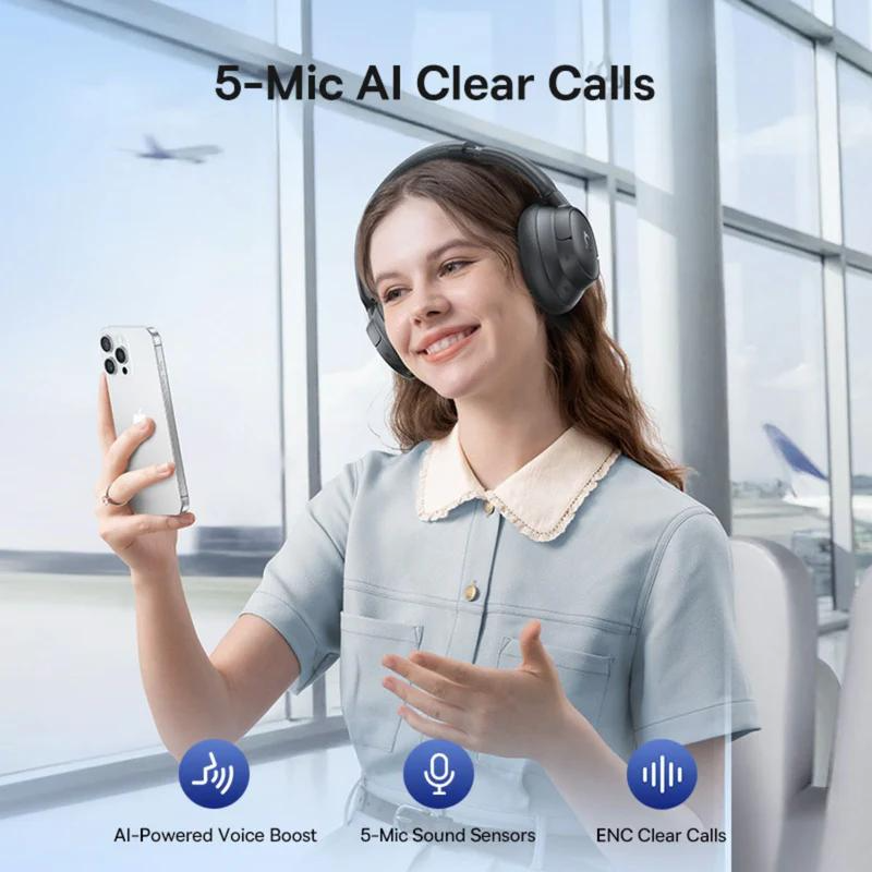 Handsfree Bluetooth Baseus Bass BH1 NC, MultiPoint, A2DP, ANC, Černá A0203703
