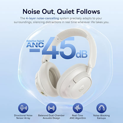 Handsfree Bluetooth Baseus Bass BH1 NC, MultiPoint, A2DP, ANC, Bílá A0203702