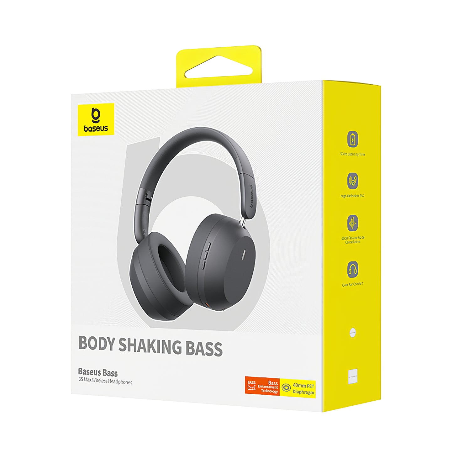 Handsfree Bluetooth Baseus Bass 35 Max, A2DP, Šedá A00070800821-00