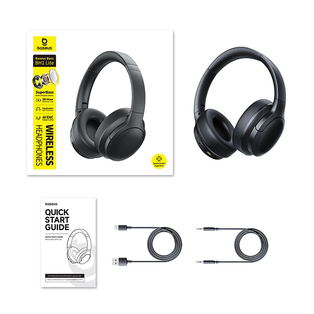 Handsfree Bluetooth Baseus BH1 Lite, A2DP, Černá A0203C00