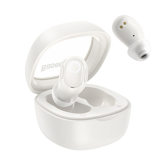 Handsfree Bluetooth Baseus Bowie WM02, TWS, Bílá, Znovu zabalené NGTW370202