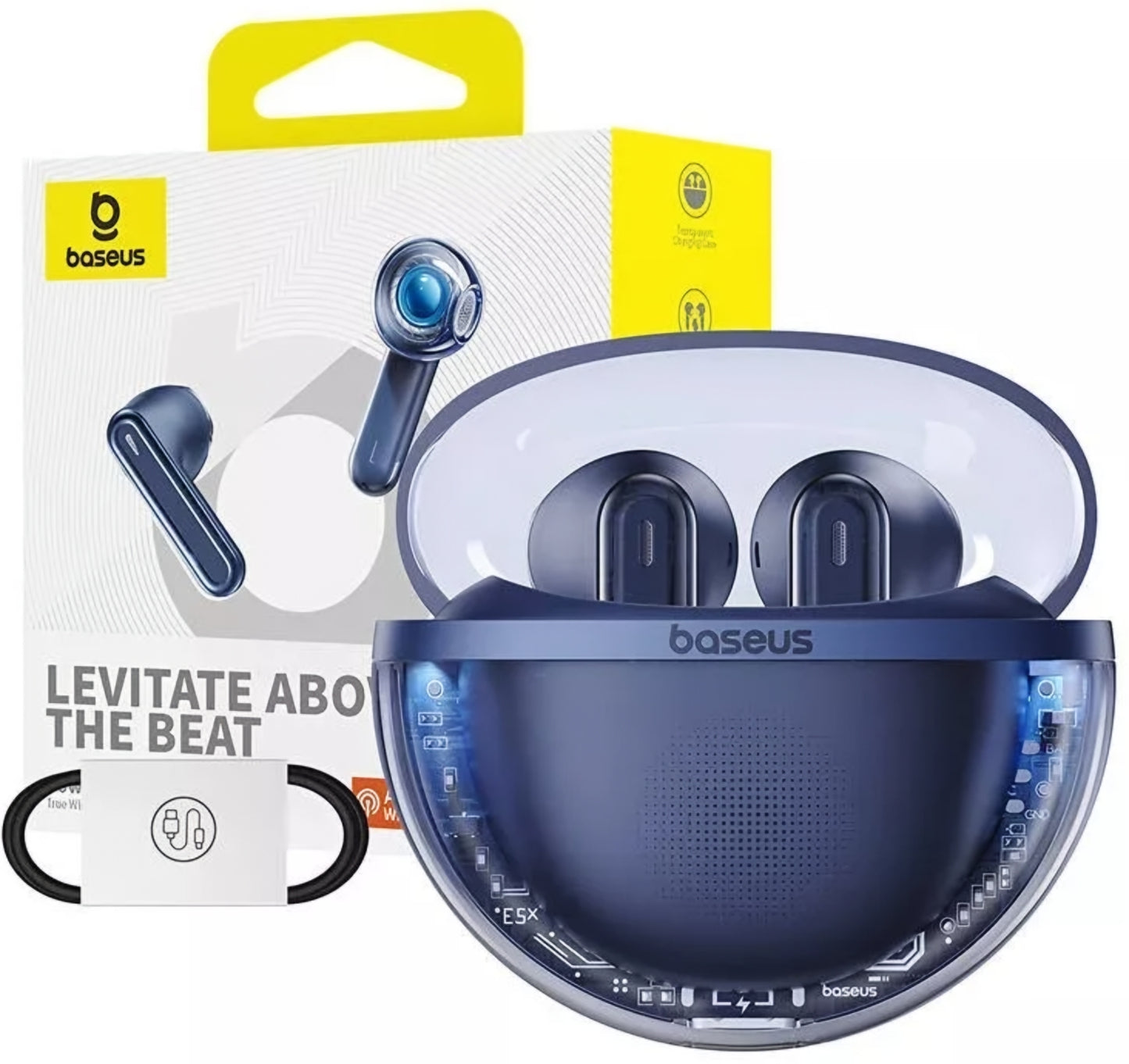 Handsfree Bluetooth Baseus Bowie E5x, TWS, Modrá A00060101323-00