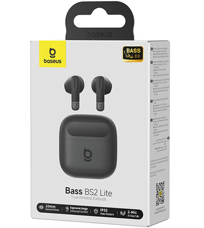 Handsfree Bluetooth Baseus Bowie Bass BS2 Lite, TWS, Černá A0010A02