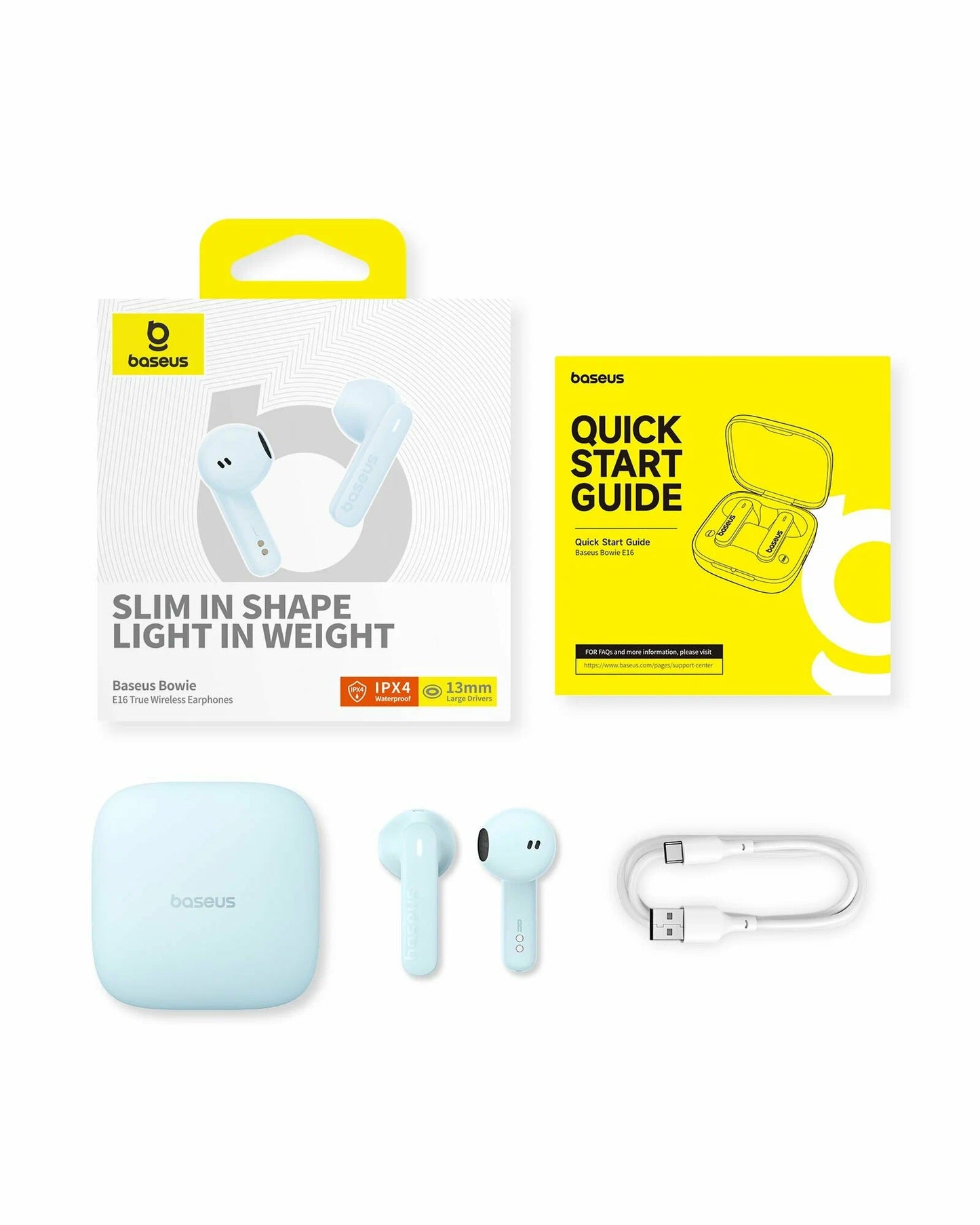 Handsfree Bluetooth Baseus Bowie E16, TWS, Modrá A00061900313-01