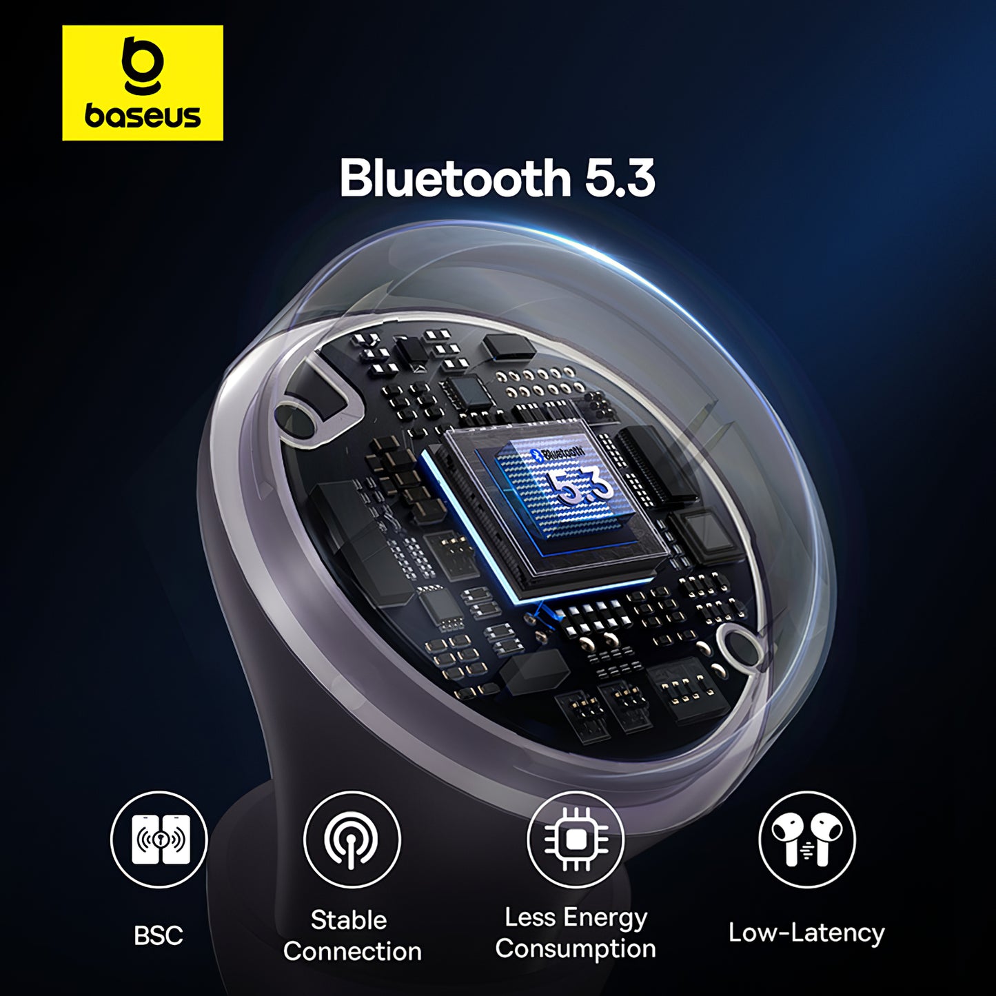 Handsfree Bluetooth Baseus Bowie E18, TWS, černá A00023800123-00 