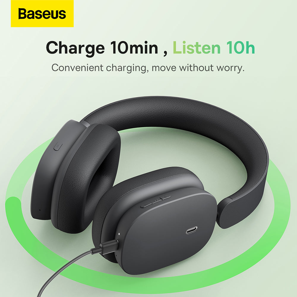 Handsfree Bluetooth Baseus Bowie H1, A2DP, ANC, Krémová NGTW230202