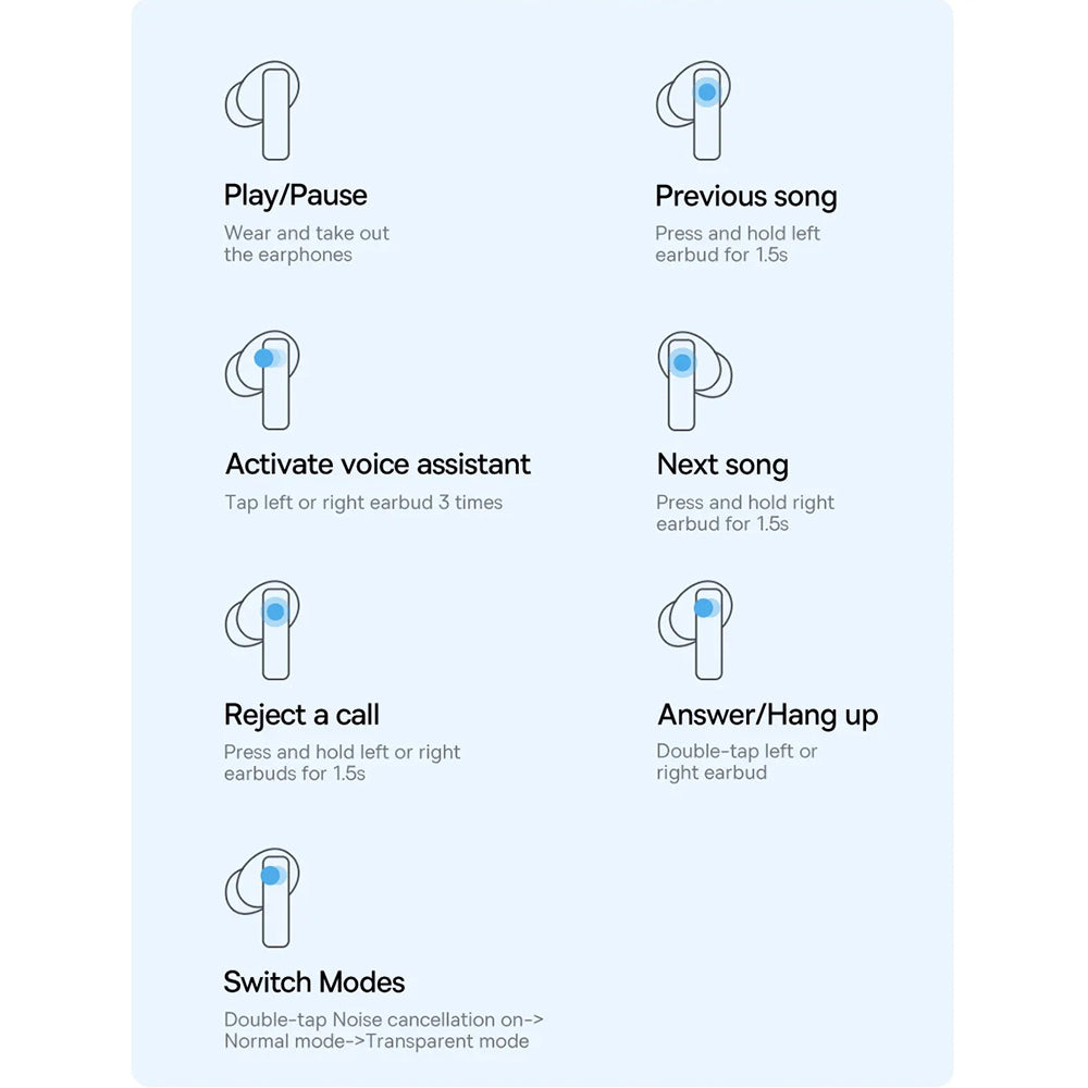 Handsfree Bluetooth Baseus Bowie M2, TWS, Bílý A00024000221-Z1