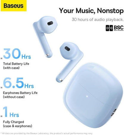 Handsfree Bluetooth Baseus Bowie WX5, TWS, Modrá A00051000313-00