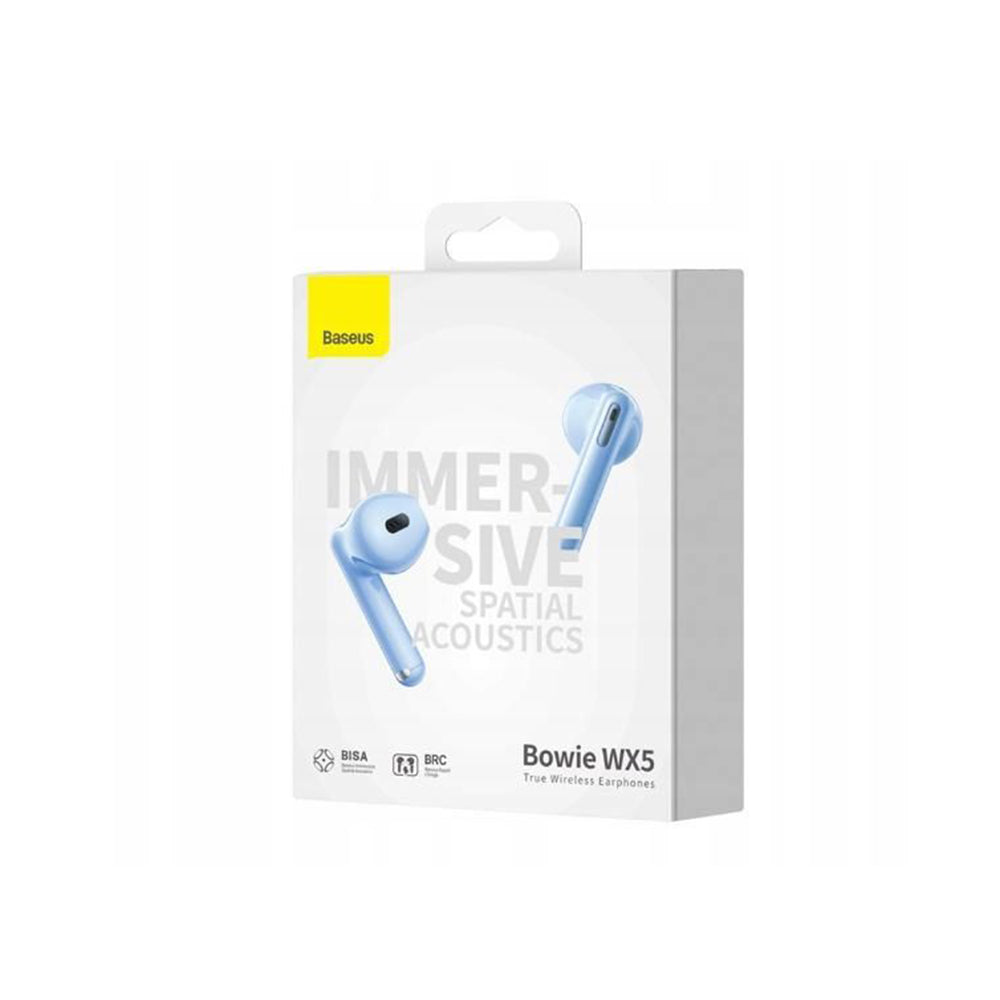 Handsfree Bluetooth Baseus Bowie WX5, TWS, Modrá A00051000313-00