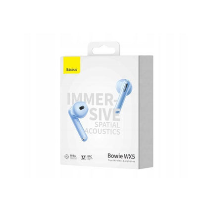 Handsfree Bluetooth Baseus Bowie WX5, TWS, Modrá A00051000313-00