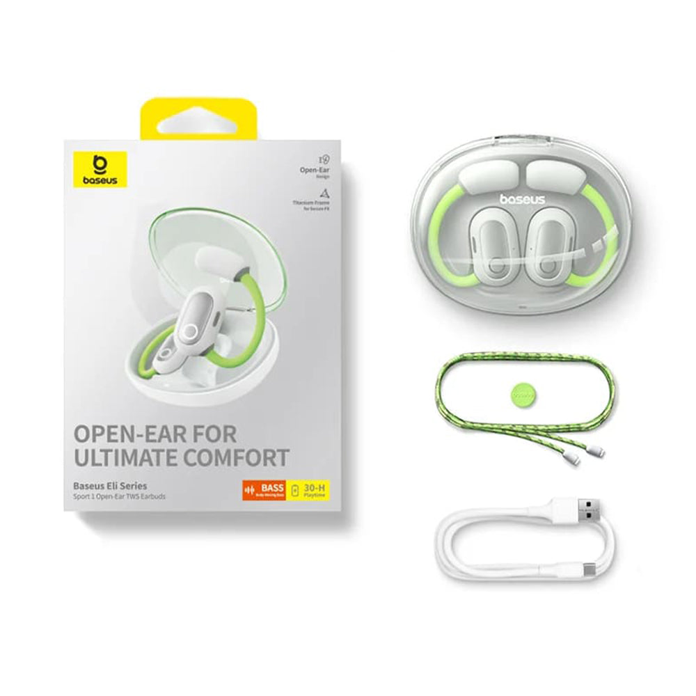 Handsfree Bluetooth Baseus PM20A, TWS, Zelená A00064400641-00