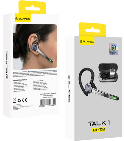 Handsfree Bluetooth Blavec Talk 1, MultiPoint, A2DP, černý