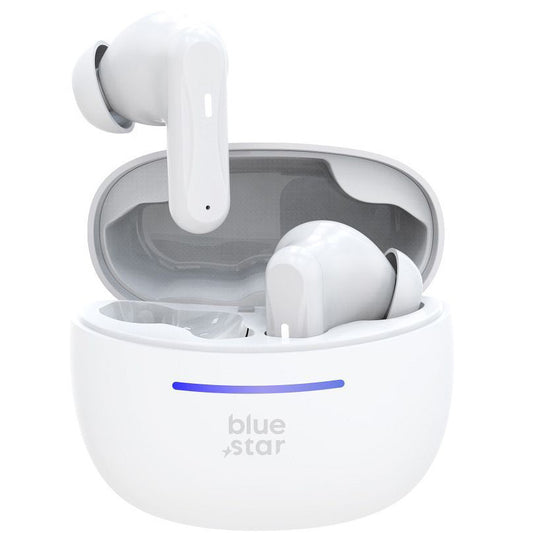 Handsfree Bluetooth Blue Star BK44, TWS, Bílá