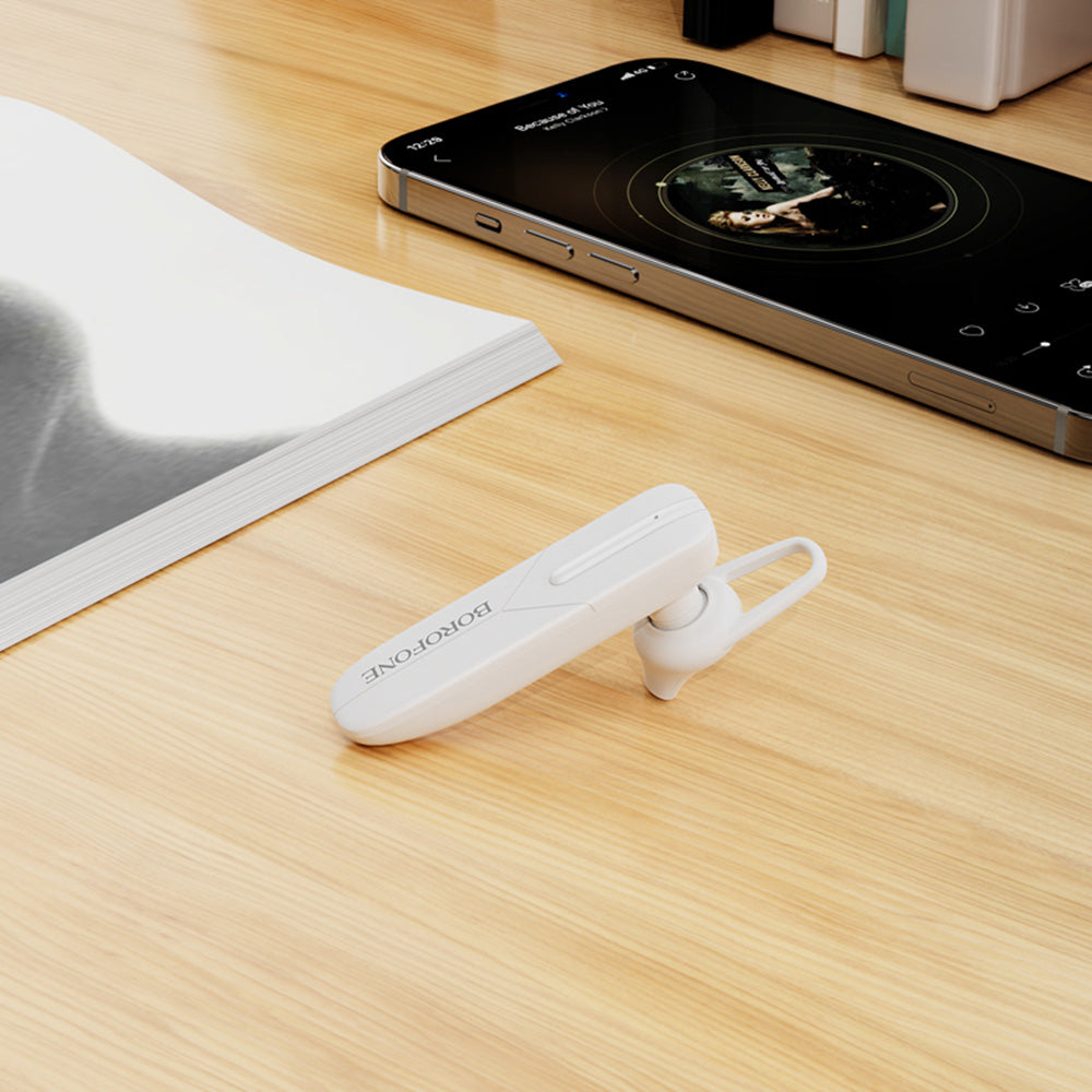 Sluchátka Bluetooth s handsfree BC36 Lucky, A2DP, bílá 
