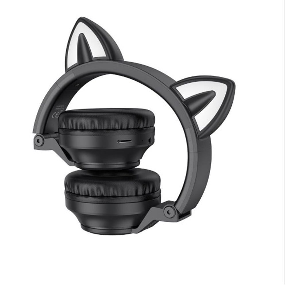 Handsfree Bluetooth Borofone BO18 Cat Ear, A2DP, Černá