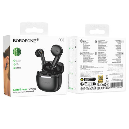Handsfree Bluetooth Borofone FQ8 High, TWS, Černá