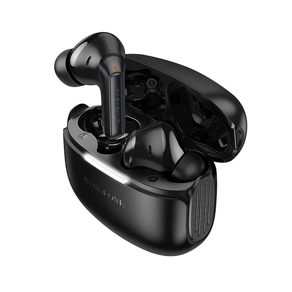 Handsfree Bluetooth Borofone FQ9 Plus Peaceful, TWS, ANC, Černá