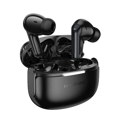 Handsfree Bluetooth Borofone FQ9 Plus Peaceful, TWS, ANC, Černá