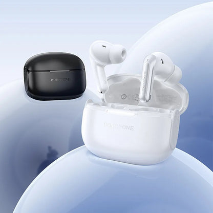 Handsfree Bluetooth Borofone FQ9 Plus Peaceful, TWS, ANC, Černá