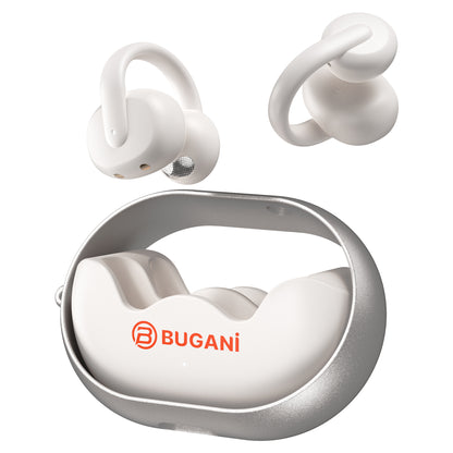 Bluetooth handsfree Bugani Clip B21, TWS, bílý