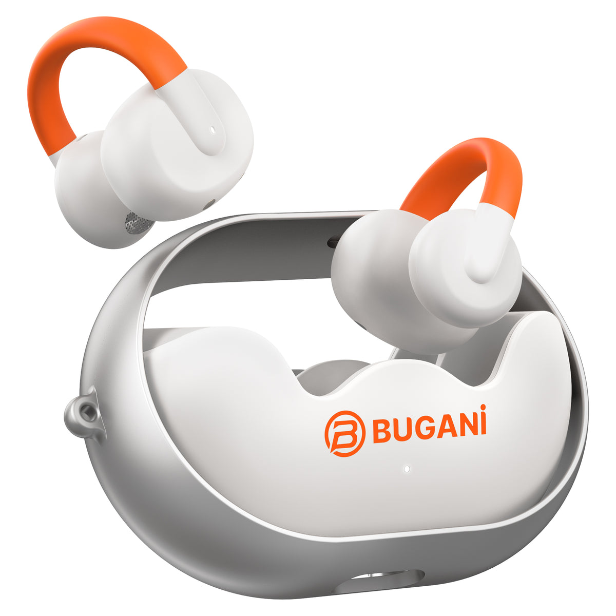 Bluetooth handsfree Bugani Clip B21, TWS, bílý