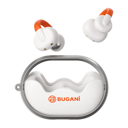 Bluetooth handsfree Bugani Clip B21, TWS, bílý