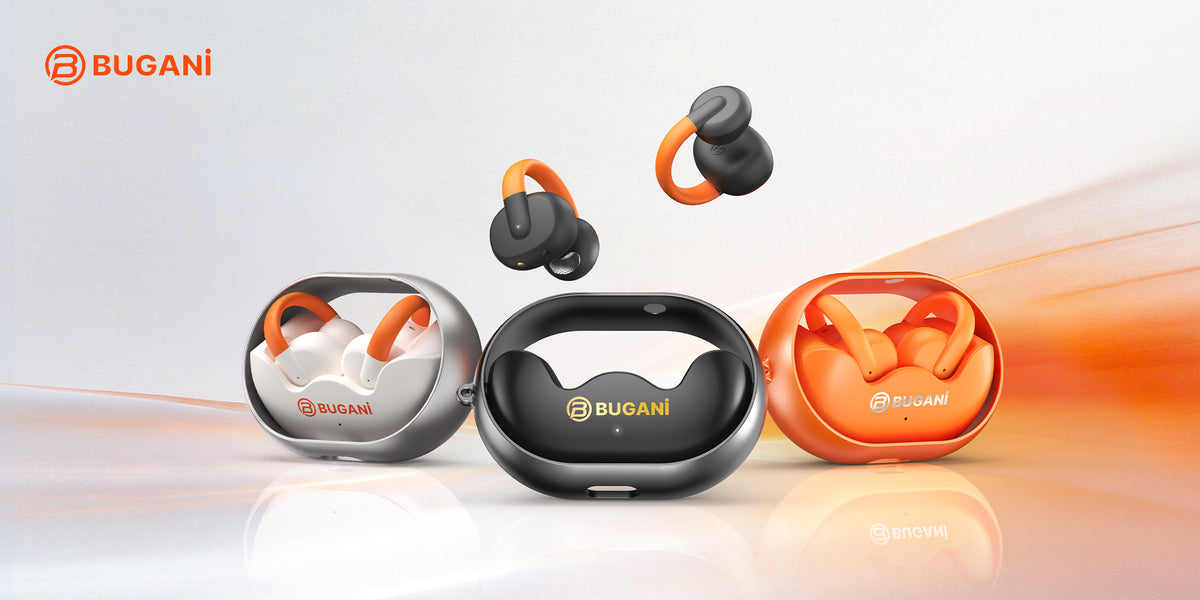 Bluetooth handsfree Bugani Clip B21, TWS, bílý