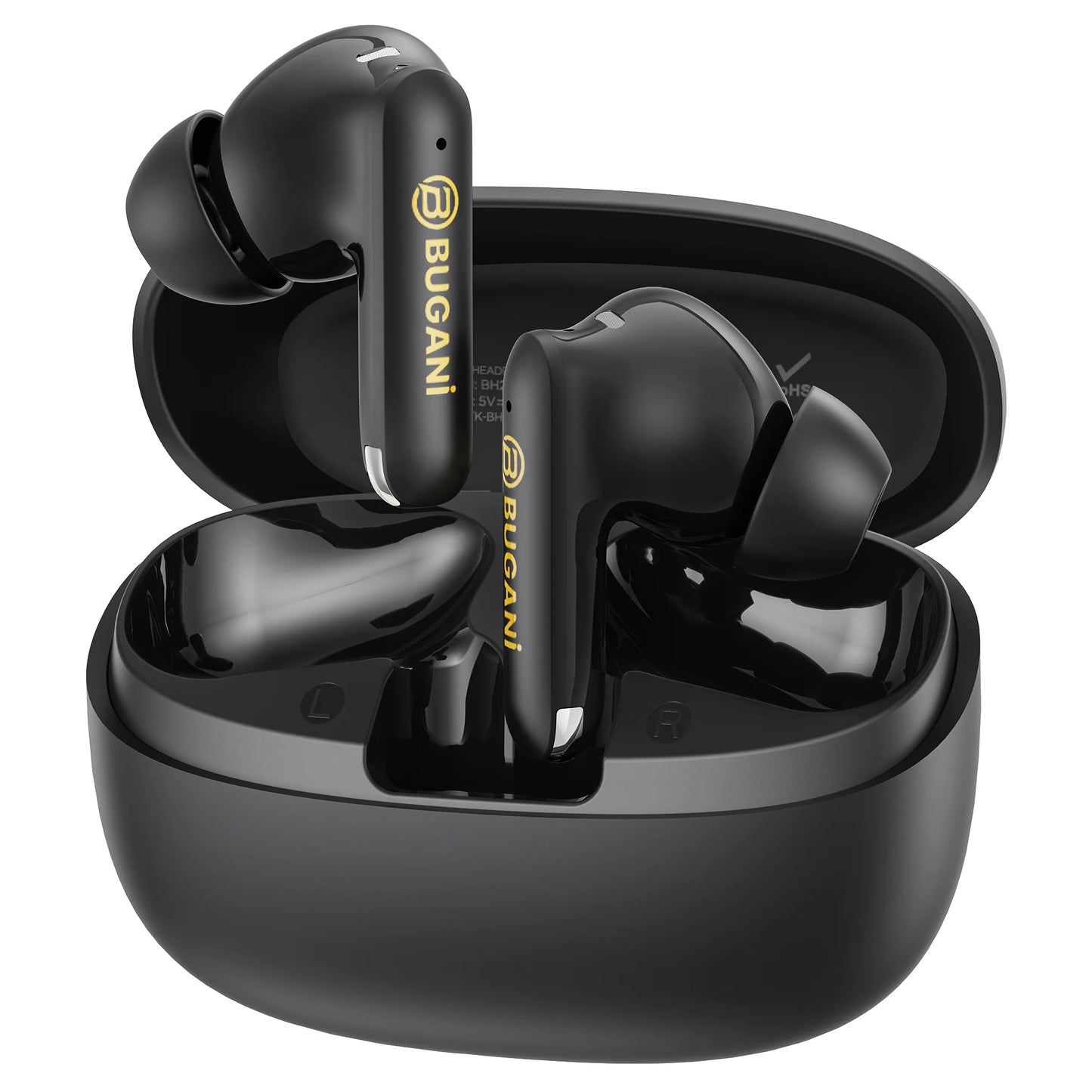 Bluetooth handsfree Bugani Freebuds B20, TWS, ANC, černá