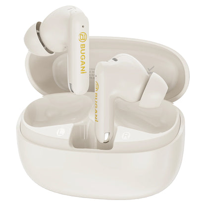 Bluetooth handsfree Bugani Freebuds B20, TWS, ANC, Světle krémová