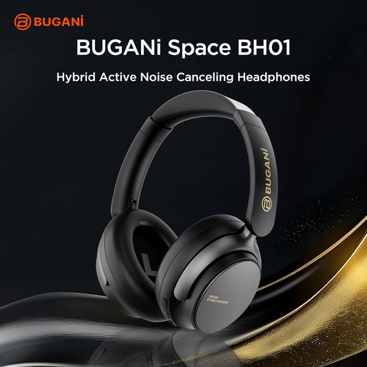 Bluetooth handsfree Bugani Space BH01, MultiPoint, A2DP, ANC, černá