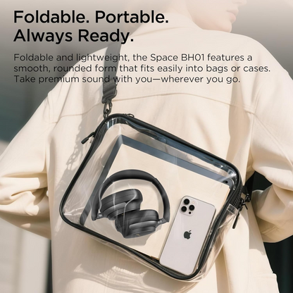 Bluetooth handsfree Bugani Space BH01, MultiPoint, A2DP, ANC, černá