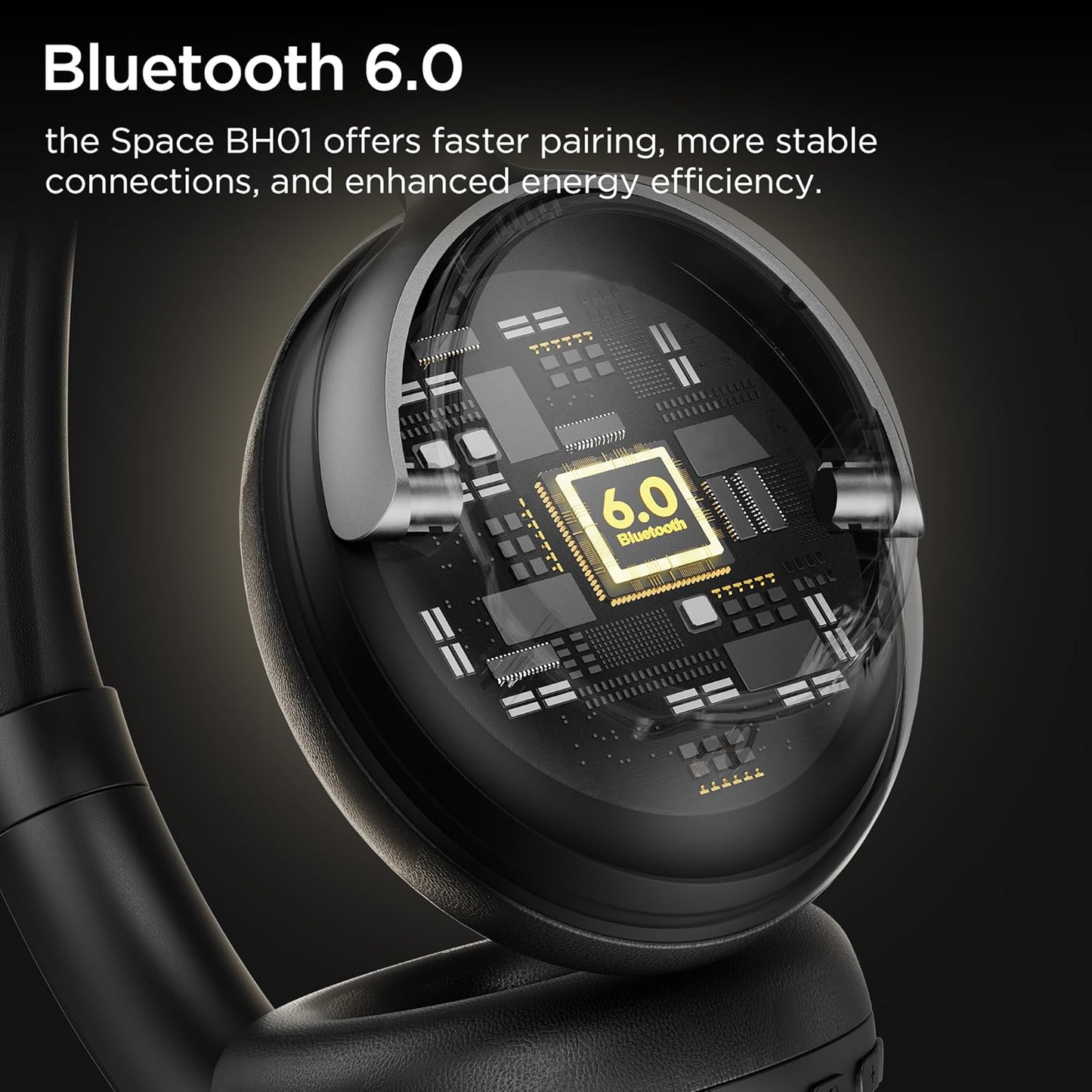 Bluetooth handsfree Bugani Space BH01, MultiPoint, A2DP, ANC, černá