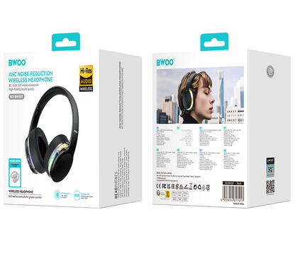 Bluetooth handsfree BWOO BO-BW587, A2DP, ANC, černá