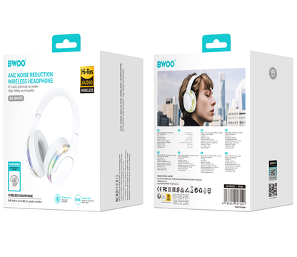 Bluetooth handsfree BWOO BO-BW587, A2DP, ANC, bílá